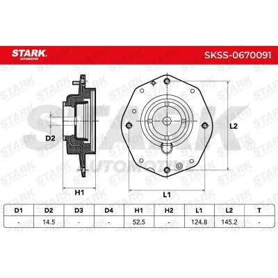 Strut Support Bearing Front Stark SKSS-0670091 SKSS-0670091 - photo 8