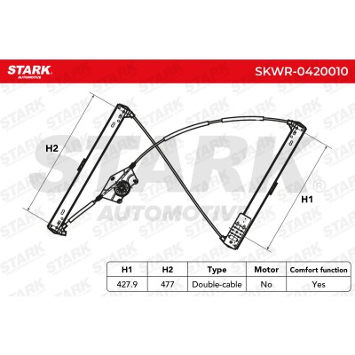 Window Regulator Stark SKWR-0420010 SKWR-0420010 - photo 7