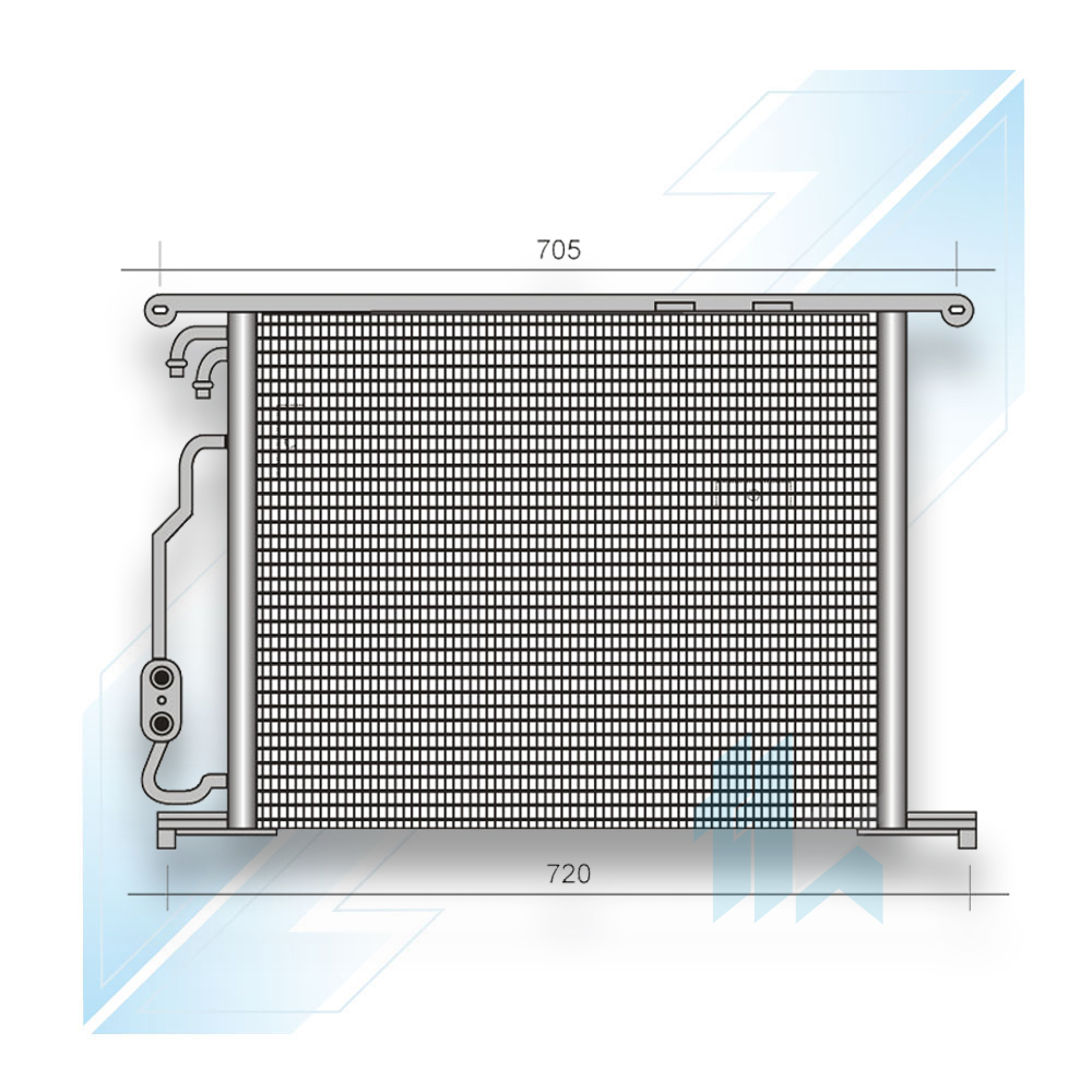 Condenser for Mercedes-Benz S-Klase (W220)  1998 - 2005 210MBW2200 - photo 1