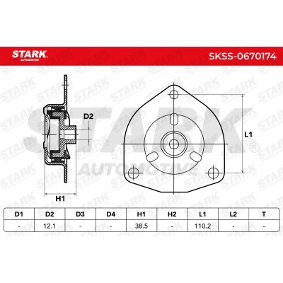 Strut Support Bearing Front Stark SKSS-0670174 SKSS-0670174 - photo 6