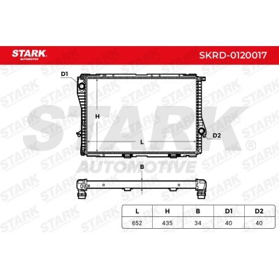 Radiator, Engine Cooling Stark SKRD-0120017 SKRD-0120017 - photo 5