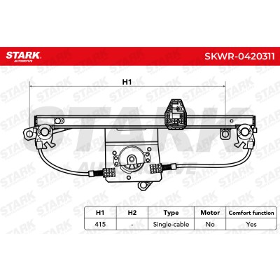 Window Regulator Stark SKWR-0420311 SKWR-0420311 - photo 4