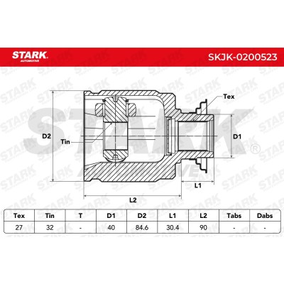 Joint Kit, Drive Shaft Stark SKJK-0200523 SKJK-0200523 - photo 4