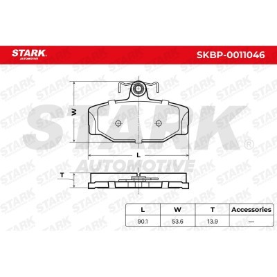 Brake Pads Set Stark SKBP-0011046 SKBP-0011046 - photo 5