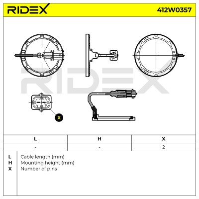 ABS Sensor RIDEX 412W0357 412W0357 - photo 5