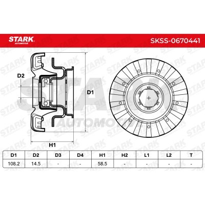 Strut Support Bearing Front Stark SKSS-0670441 SKSS-0670441 - photo 6