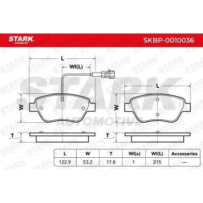 Brake Pads Set Stark SKBP-0010036 SKBP-0010036 - photo 2
