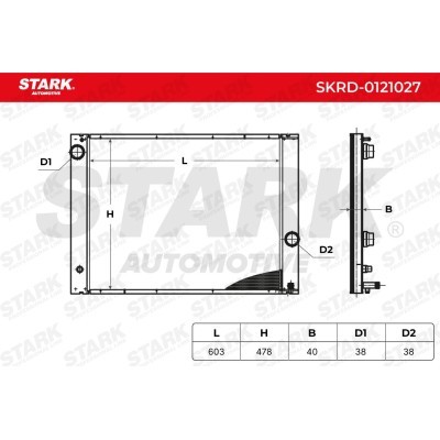 Radiator, Engine Cooling Stark SKRD-0121027 SKRD-0121027 - photo 8