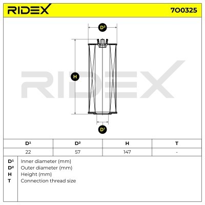 Oil Filter RIDEX 7O0325 7O0325 - photo 6