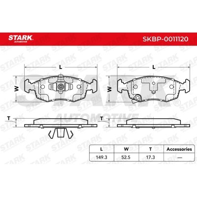 Brake Pads Set Stark SKBP-0011120 SKBP-0011120 - photo 3