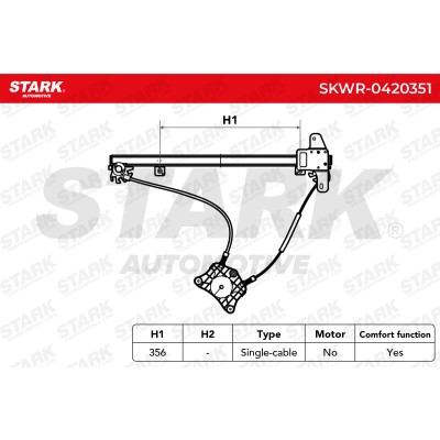 Window Regulator Stark SKWR-0420351 SKWR-0420351 - photo 7