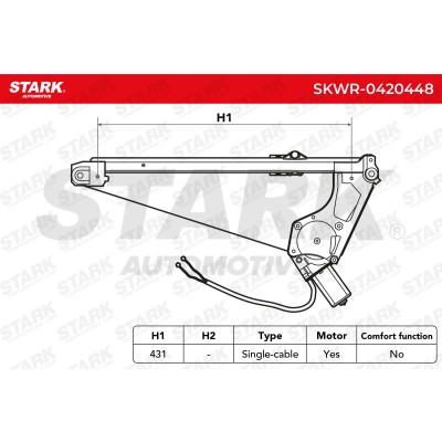 Window Regulator Stark SKWR-0420448 SKWR-0420448 - photo 7