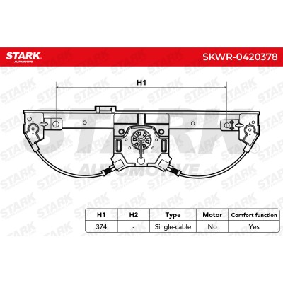 Window Regulator Stark SKWR-0420378 SKWR-0420378 - photo 7