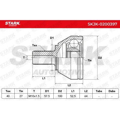 Joint Kit, Drive Shaft Stark SKJK-0200397 SKJK-0200397 - photo 5
