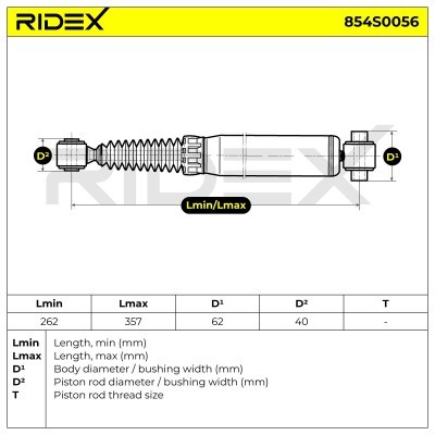 Shock Absorber RIDEX 854S0056 854S0056 - photo 7