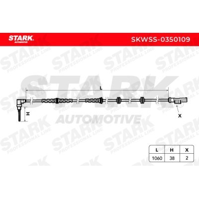 ABS Sensor Stark SKWSS-0350109 SKWSS-0350109 - photo 3