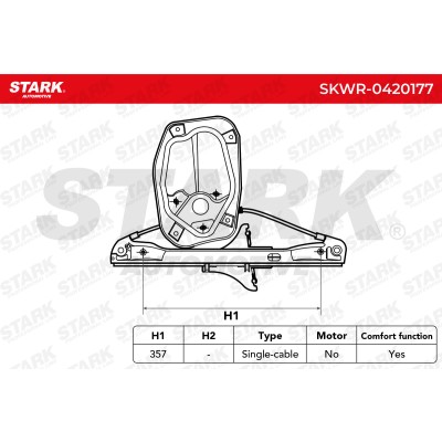 Window Regulator Stark SKWR-0420177 SKWR-0420177 - photo 6