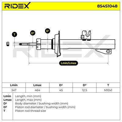 Shock Absorber RIDEX 854S1048 854S1048 - photo 5