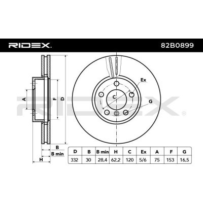 Brake Disc RIDEX 82B0899 82B0899 - photo 4