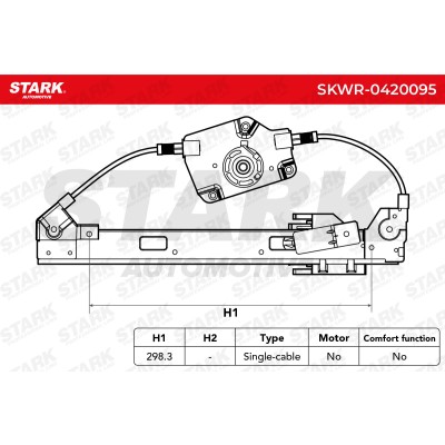 Window Regulator Stark SKWR-0420095 SKWR-0420095 - photo 10