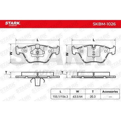 Brake Pads Set Stark SKBM-1026 SKBM-1026 - photo 4
