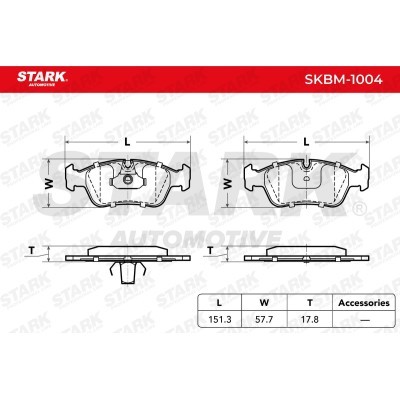 Brake Pads Set Stark SKBM-1004 SKBM-1004 - photo 2