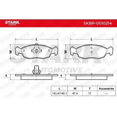 Brake Pads Set Stark SKBP-0010214 SKBP-0010214 - photo 3