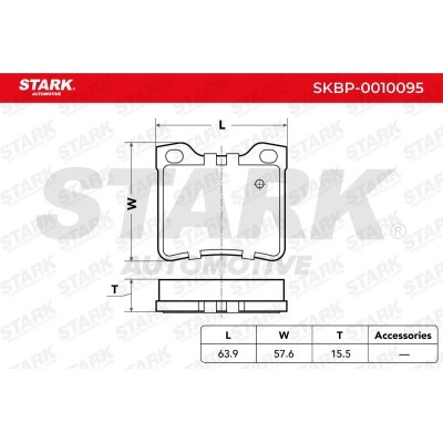 Brake Pads Set Stark SKBP-0010095 SKBP-0010095 - photo 4