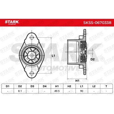 Strut Support Bearing Front Stark SKSS-0670338 SKSS-0670338 - photo 5