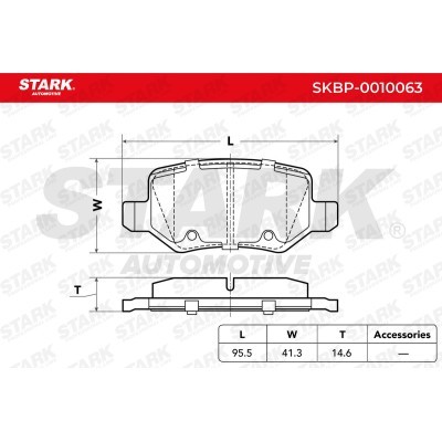 Brake Pads Set Stark SKBP-0010063 SKBP-0010063 - photo 2
