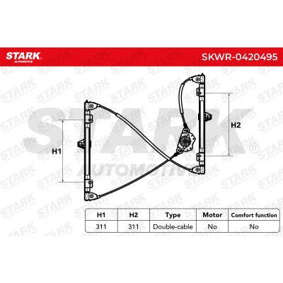 Window Regulator Stark SKWR-0420495 SKWR-0420495 - photo 5