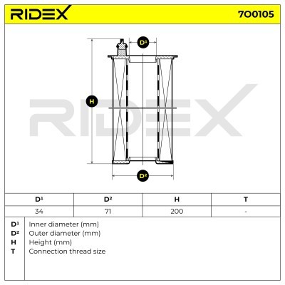 Oil Filter RIDEX 7O0105 7O0105 - photo 6