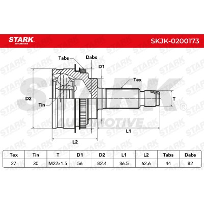 Joint Kit, Drive Shaft Stark SKJK-0200173 SKJK-0200173 - photo 4
