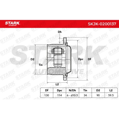 Joint Kit, Drive Shaft Stark SKJK-0200137 SKJK-0200137 - photo 8