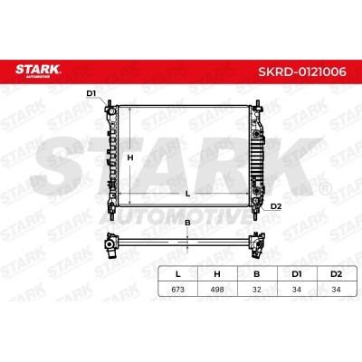 Radiator, Engine Cooling Stark SKRD-0121006 SKRD-0121006 - photo 9