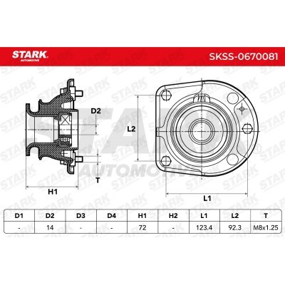 Strut Support Bearing Front Stark SKSS-0670081 SKSS-0670081 - photo 5