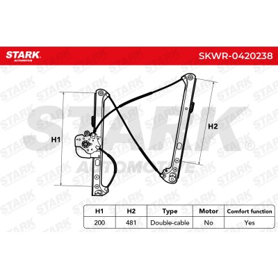 Window Regulator Stark SKWR-0420238 SKWR-0420238 - photo 6