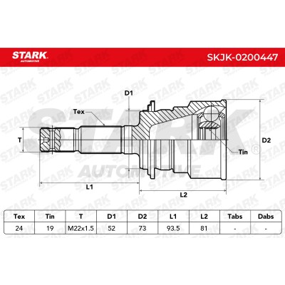 Joint Kit, Drive Shaft Stark SKJK-0200447 SKJK-0200447 - photo 4