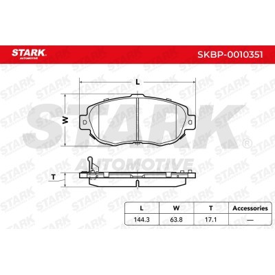Brake Pads Set Stark SKBP-0010351 SKBP-0010351 - photo 3