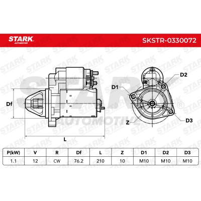 Starter Stark SKSTR-0330072 SKSTR-0330072 - photo 7