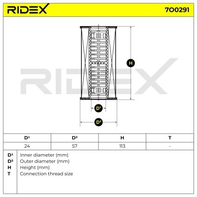 Oil Filter RIDEX 7O0291 7O0291 - photo 5