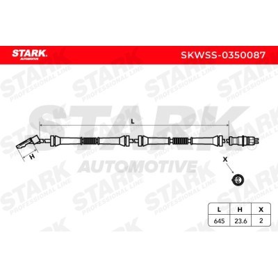 ABS Sensor Stark SKWSS-0350087 SKWSS-0350087 - photo 3