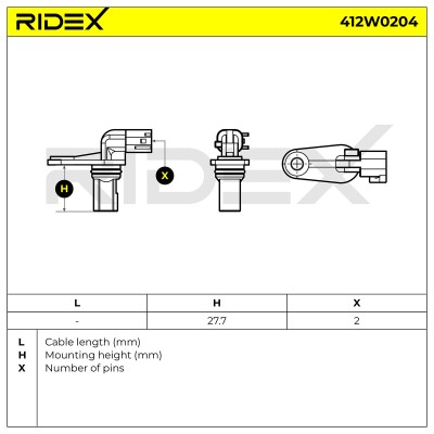 ABS Sensor RIDEX 412W0204 412W0204 - photo 9
