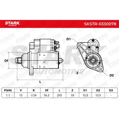Starter Stark SKSTR-0330078 SKSTR-0330078 - photo 6