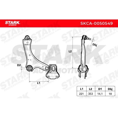 Control Arm Stark SKCA-0050549 SKCA-0050549 - photo 3