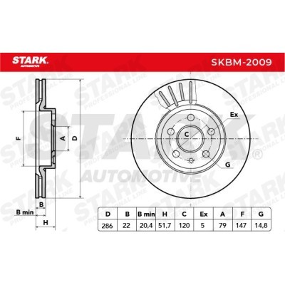 Brake Disc Stark SKBM-2009 SKBM-2009 - photo 5