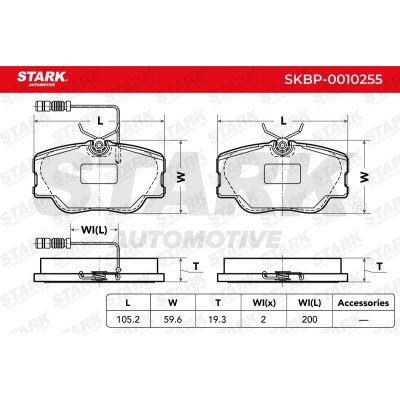 Brake Pads Set Stark SKBP-0010255 SKBP-0010255 - photo 5