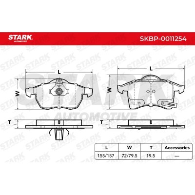 Brake Pads Set Stark SKBP-0011254 SKBP-0011254 - photo 4