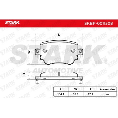 Brake Pads Set Stark SKBP-0011508 SKBP-0011508 - photo 3