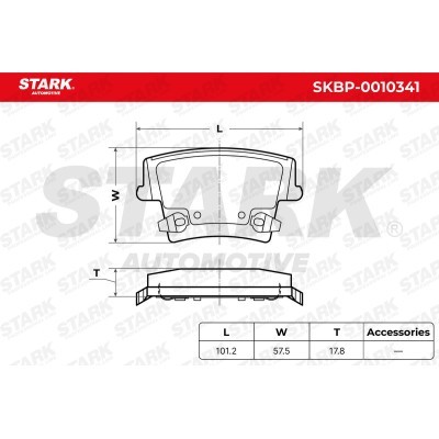 Brake Pads Set Stark SKBP-0010341 SKBP-0010341 - photo 3